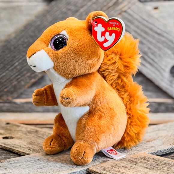 Pair of Woodland TY Beanie Boos-Squire the Squirrel and Buckley the Fawn-NWT-6"H - Picture 8 of 12